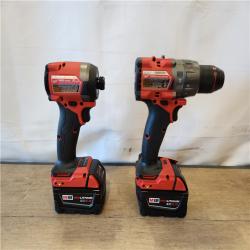 AS-IS- Milwaukee  FUEL 18V Lithium-Ion Brushless Cordless Hammer Drill and Impact Driver Combo Kit