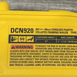 AS-IS DEWALT 20-Volt 21° Cordless Framing Nailer (Tool-Only)
