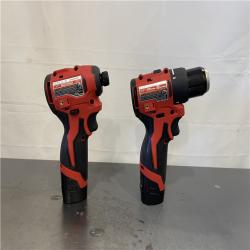 AS-IS- Milwaukee M12 Cordless Brushless 2 Tool Combo Kit