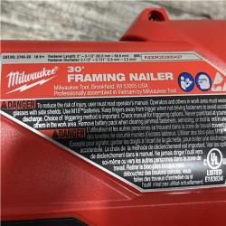 AS-IS - Milwaukee FUEL 3-1/2 in. 18-Volt 30-Degree Lithium-Ion Brushless Cordless Framing Nailer (Tool-Only)