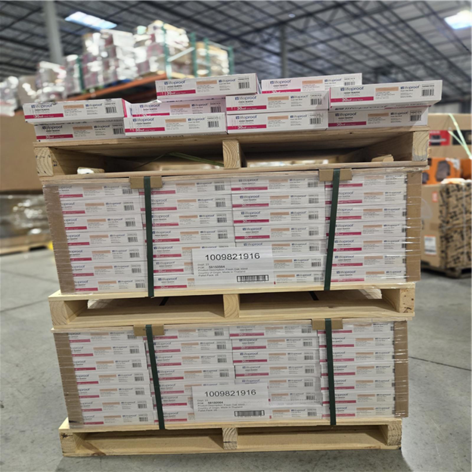 DALLAS LOCATION- Lifeproof Fresh Oak 30 MIL x 8.7 in. W x 48 in. L Click Lock Waterproof Luxury Vinyl Plank Flooring (20.1 sq. ft./case) PALLET-(66 UNITS)