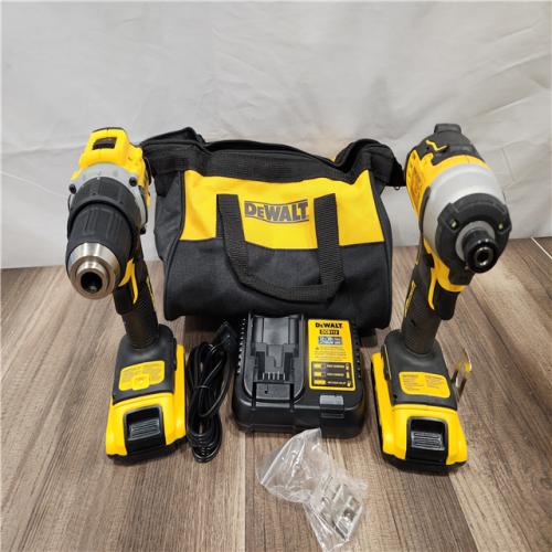 AS-IS DEWALT ATOMIC 20-Volt MAX Lithium-Ion Cordless Combo Kit (2-Tool) with (2) 2.0Ah Batteries, Charger and Bag