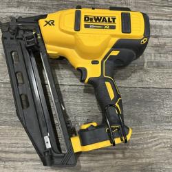 AS-IS DEWALT 20V MAX XR 16-Gauge Electric Cordless Angled Finishing Nailer Kit