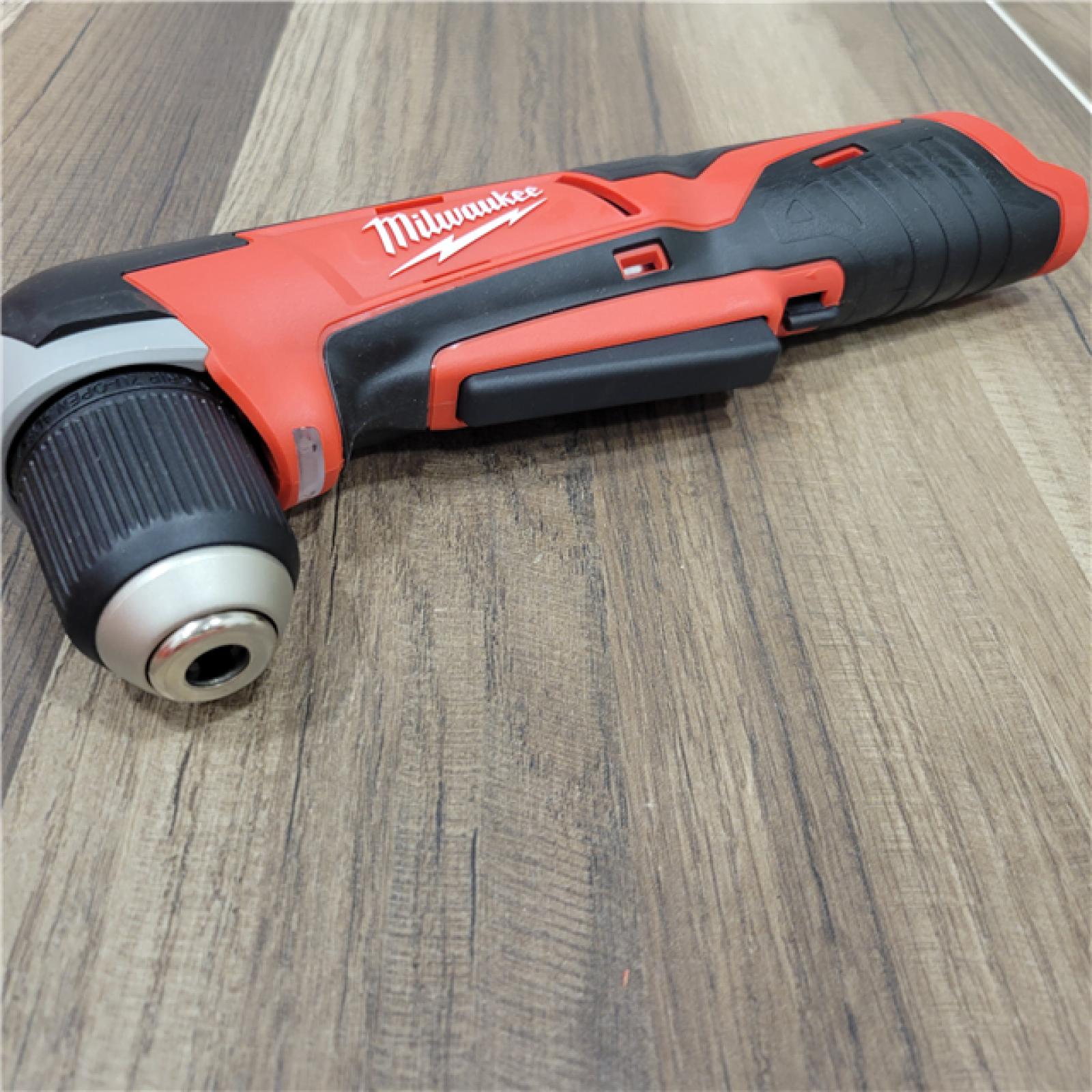 AS-IS Milwaukee M12 12-Volt Lithium-Ion Cordless 3/8 in. Right Angle Drill (Tool-Only)