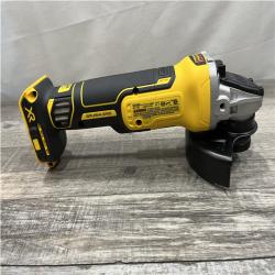 AS-IS DEWALT 20V MAX XR Cordless Brushless 4.5 in. Slide Switch Small Angle Grinder with Kickback Brake (Tool Only)