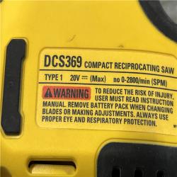 AS-IS DEWALT ATOMIC 20V MAX Cordless Brushless Compact Reciprocating Saw (Tool Only)