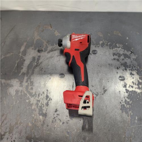 AS-IS- Milwaukee 18V Lithium-Ion Compact Brushless Cordless 1/4 in. Impact Driver (Tool-Only)