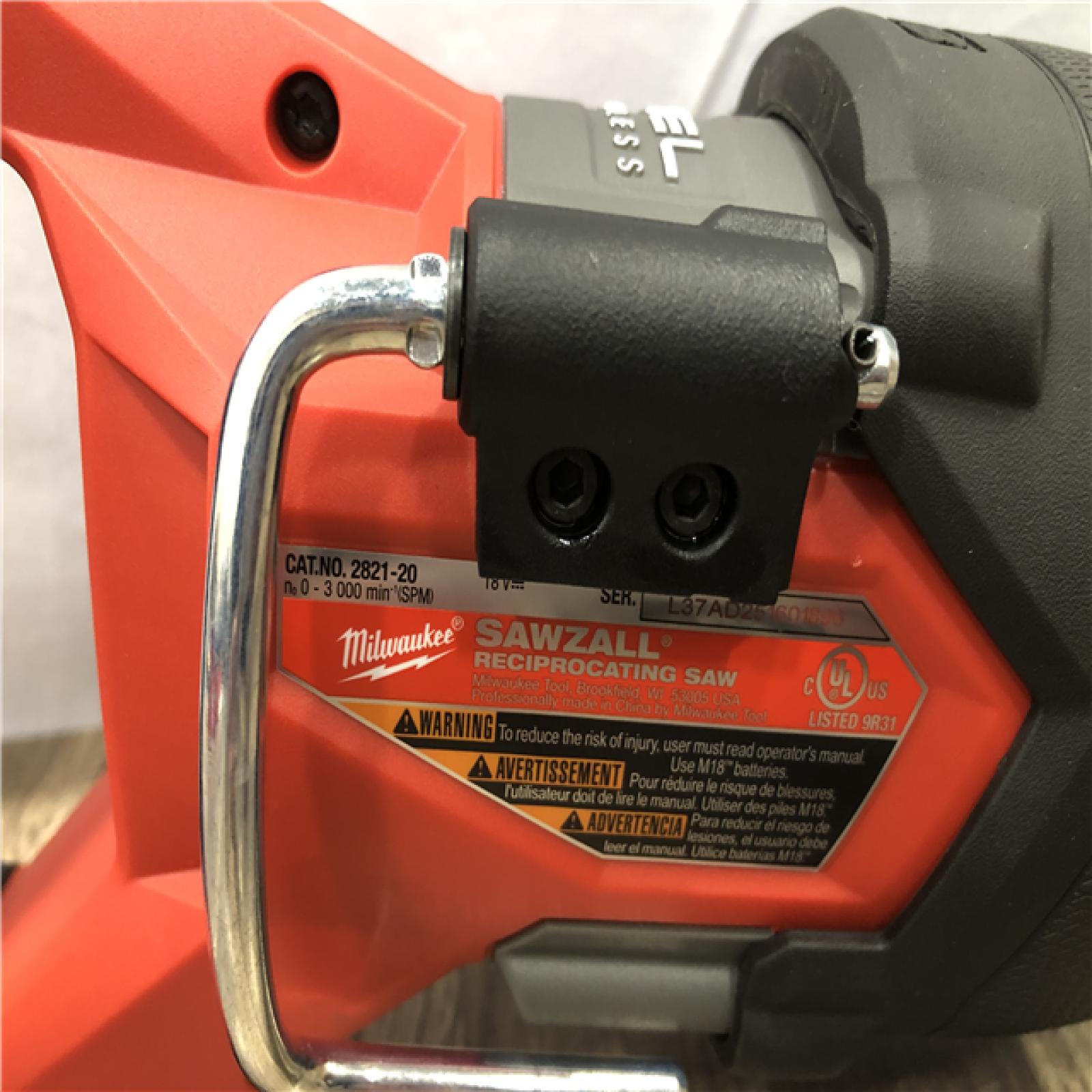 AS-IS Milwaukee FUEL GEN-2 18V Lithium-Ion Brushless Cordless SAWZALL Reciprocating Saw (Tool-Only)