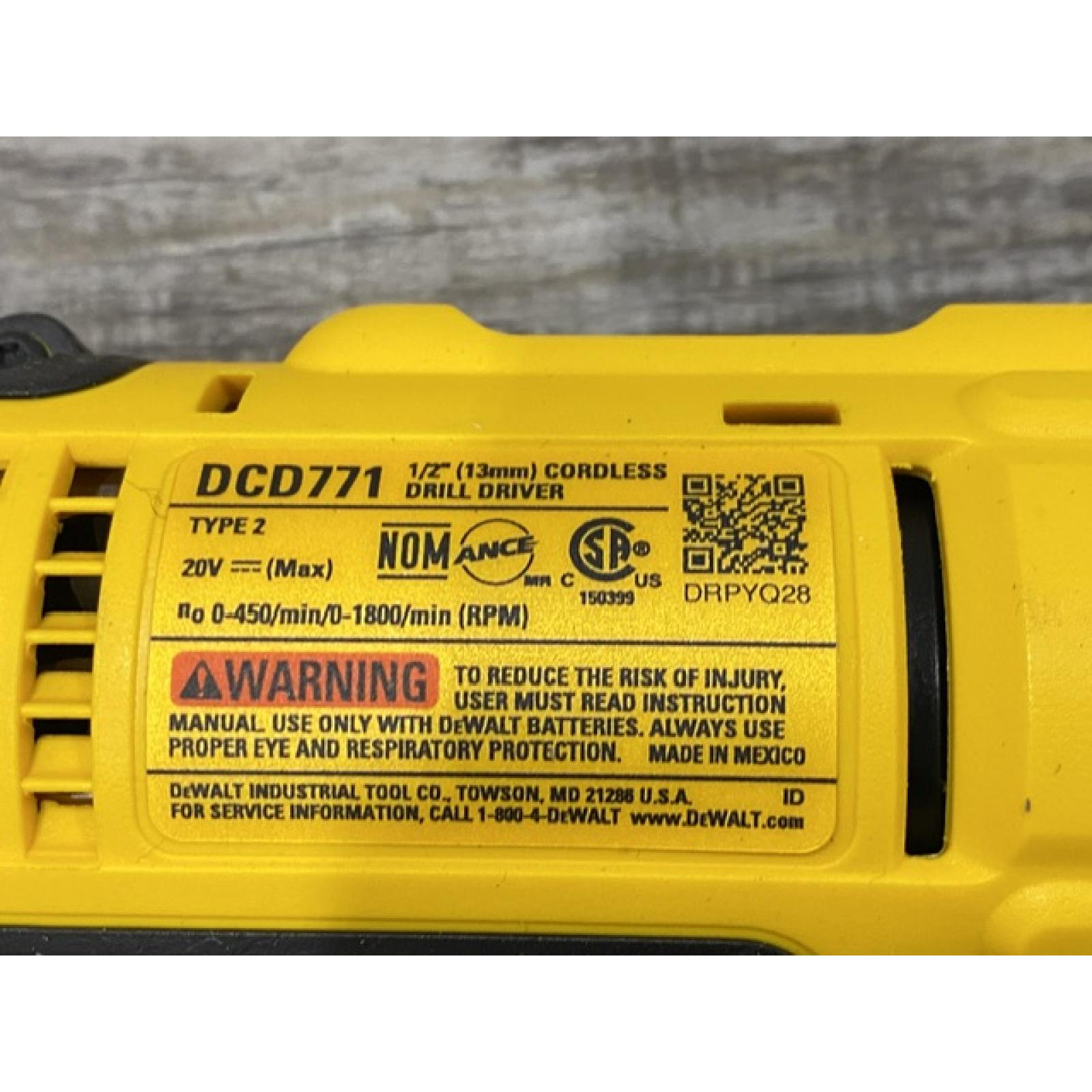 AS-IS DEWALT 20V MAX Cordless Drill/Impact 2 Tool Combo Kit