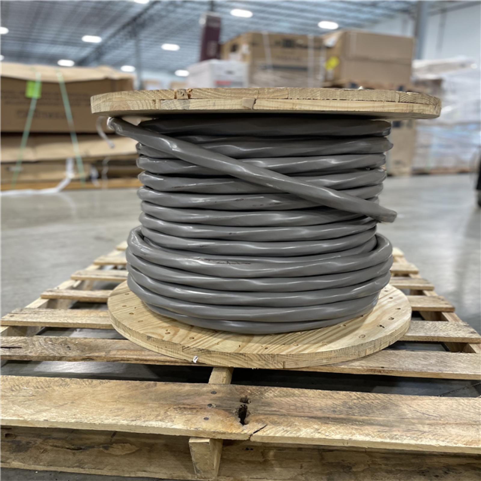 DALLAS LOCATION- AS-IS SOUTHWIRE 4/0-4/0-4/0-2/0 Gray Stranded AL SER Cable 500ft