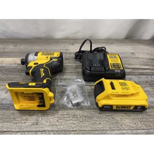 AS-IS DEWALT Atomic 20V Max Lithium-Ion Brushless Cordless Compact 1/4 in. Impact Driver Kit