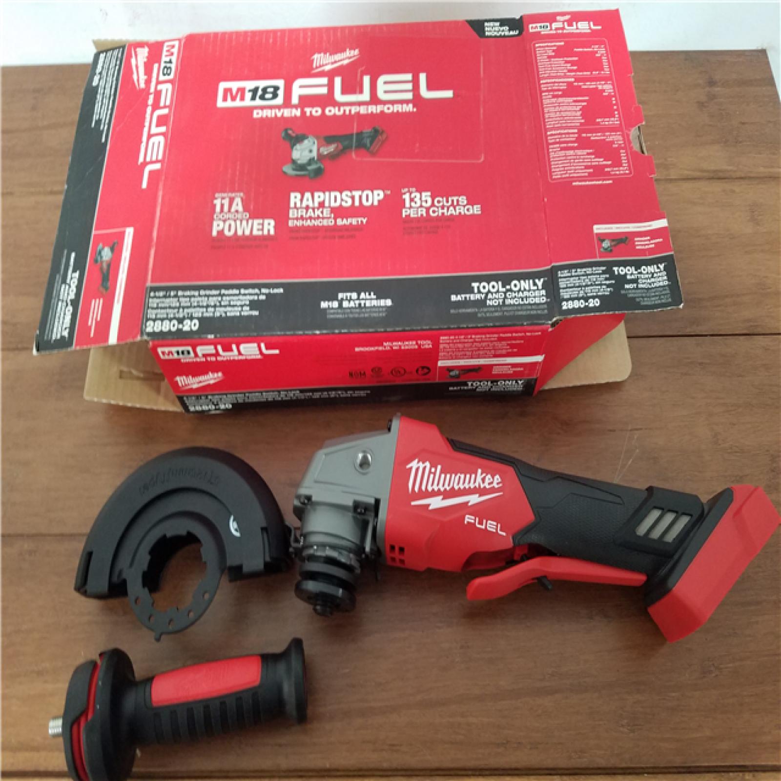 California NEW Milwaukee 4-1/2/5 Braking Grinder Paddle Switch  No-Lock (Tool Only)