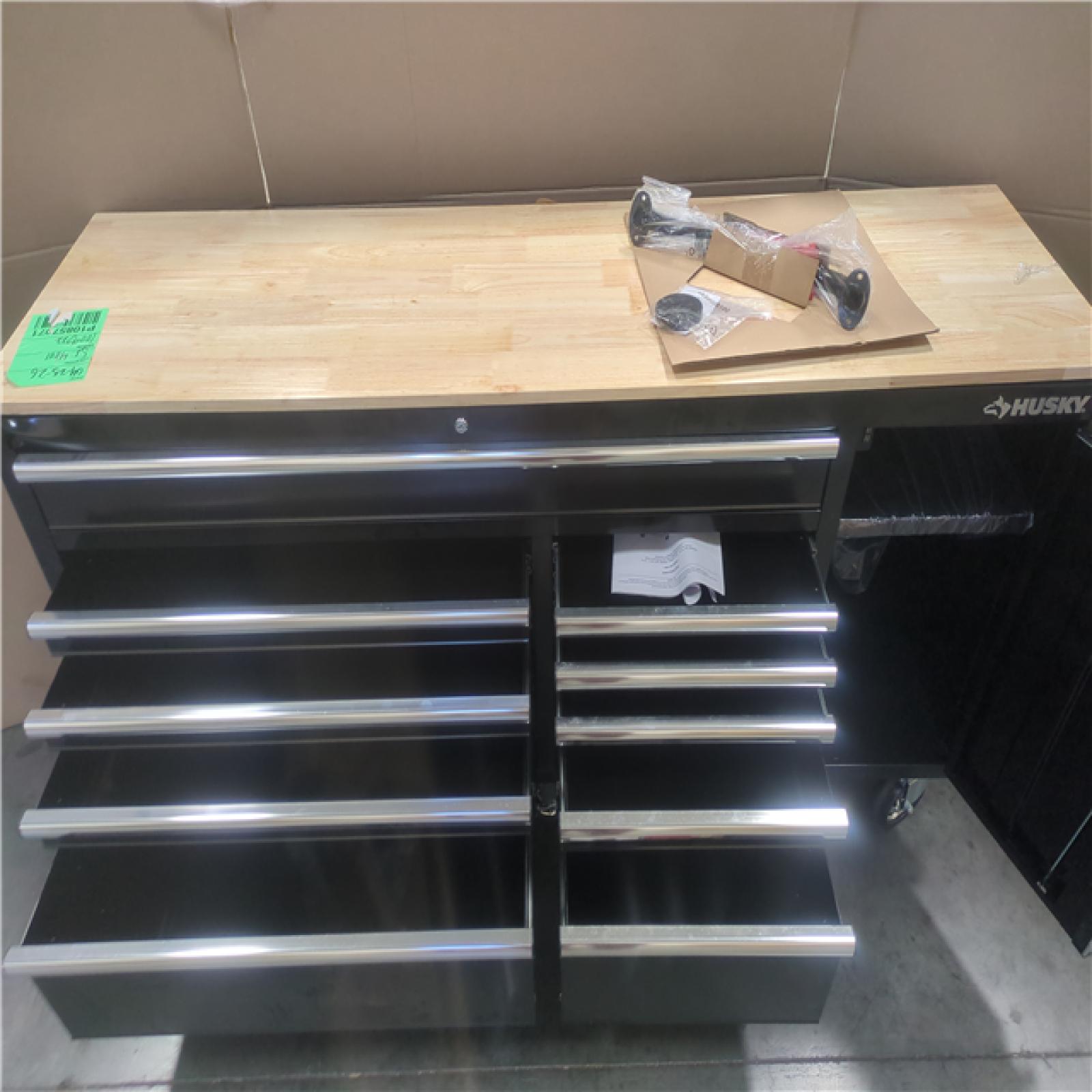 California AS-IS Husky 10-Drawer Mobile Workbench   NO KEY