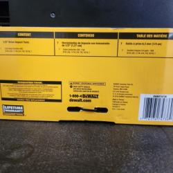 Phoenix NEW DEWALT 1/2 in. Drive SAE Deep Impact Socket Set (7-Piece)