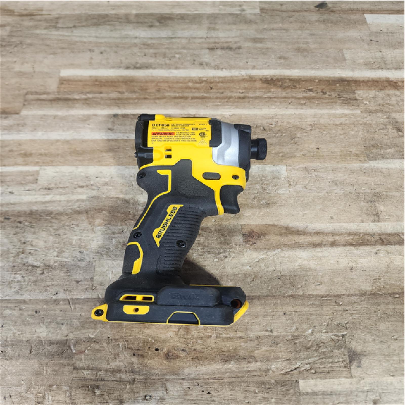 Houston Location AS-IS DEWALT ATOMIC 20V MAX Cordless Brushless Compact 1/4 in. Impact Driver (Tool Only)