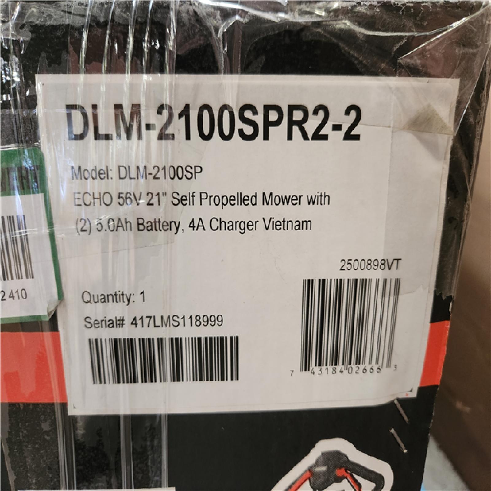 Phoenix NEW ECHO 56V 21 in. Cordless Battery 3-in-1 Walk Behind Self-Propelled Lawn Mower w/ (2) 5Ah Batteries and Rapid Charger