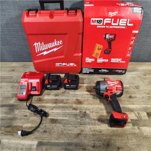 HOUSTON LOCATION - AS-IS (APPEARS LIKE NEW) Milwaukee M18 FUEL 1/2 in. Cordless Brushless High Torque Impact Wrench Kit (Battery & Charger)