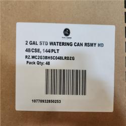 Phoenix Location Vigoro 2 Gal. Green Modern Multi-Grip High Density Plastic Watering Can Pallet (96 Total)