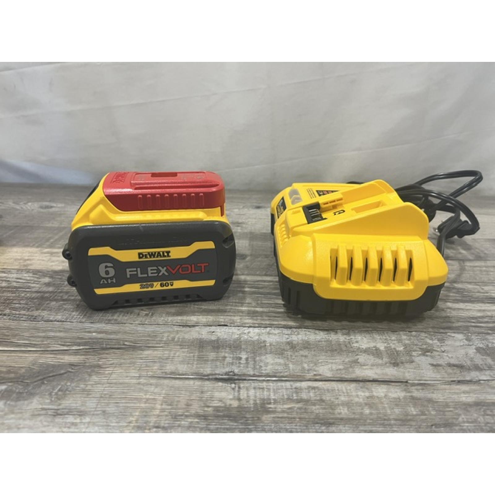 AS-IS DEWALT 20V/60V MAX FLEXVOLT Lithium-Ion 9.0Ah Battery and Charger Starter Kit