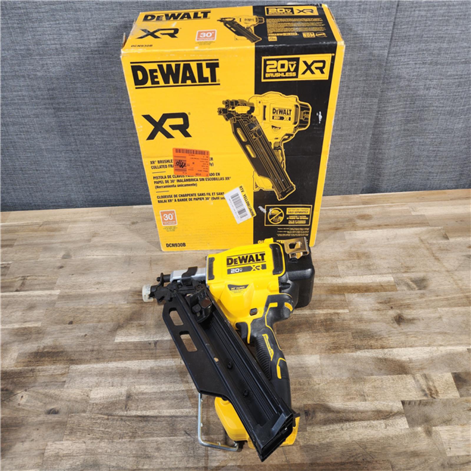 HOUSTON LOCATION - AS-IS DEWALT 20-Volt 30° Cordless Framing Nailer (Tool-Only)
