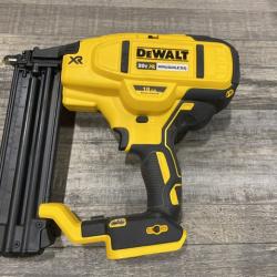 AS-IS DEWALT 20V MAX XR Lithium-Ion Electric Cordless 18-Gauge Brad Nailer (Tool Only)