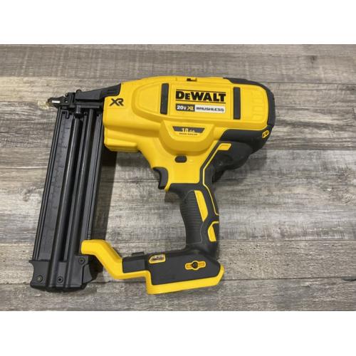 AS-IS DEWALT 20V MAX XR Lithium-Ion Electric Cordless 18-Gauge Brad Nailer (Tool Only)
