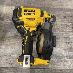 AS-IS DEWALT 20V MAX Lithium-Ion 15-Degree Electric Cordless Roofing Nailer Kit