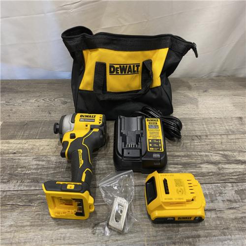 AS-IS DEWALT Atomic 20V Max Lithium-Ion Brushless Cordless Compact 1/4 in. Impact Driver Kit