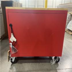 DALLAS LOCATION- AS-IS MILWAUKEE 52 in. W x 22.1 in. D 12-Drawer Mobile Workbench w/ Solid Wood Top