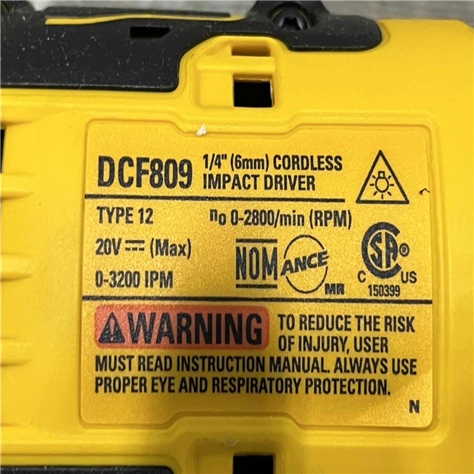 AS-IS DEWALT Atomic 20V Max Lithium-Ion Brushless Cordless Compact 1/4 in. Impact Driver Kit