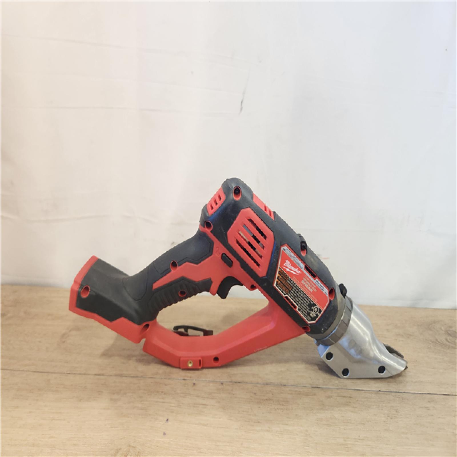 AS-IS- Milwaukee 18-Volt Lithium-Ion Cordless 18-Gauge Double Cut Metal Shear (Tool-Only)