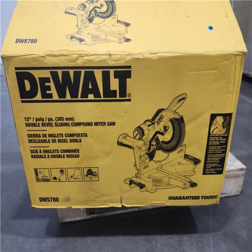 As-Is DEWALT 15 Amp Corded 12 in. Double Bevel Sliding Compound Miter Saw