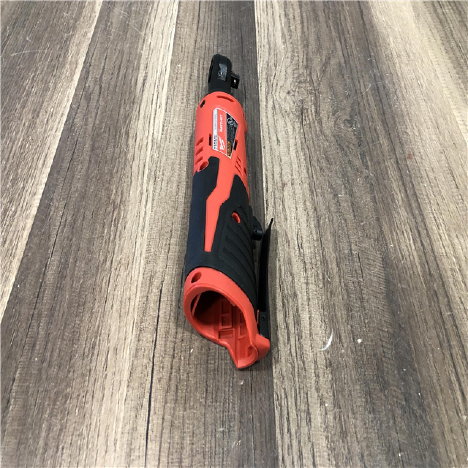 AS-IS Milwaukee M12 12V Lithium-Ion Cordless 3/8 in. Ratchet (Tool-Only)