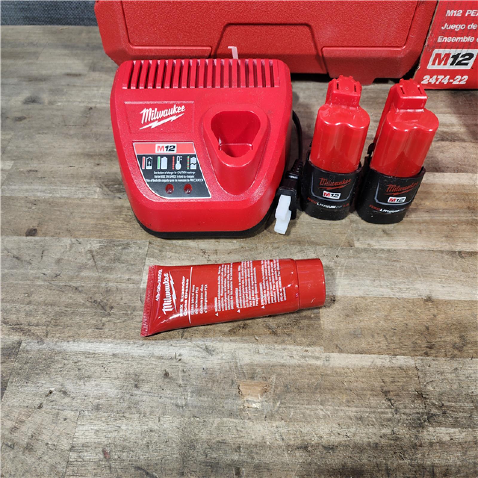 HOUSTON LOCATION - AS-IS M12 12-Volt Lithium-Ion Cordless PEX Expansion Tool Kit with (2) 1.5 Ah Batteries  (3) Expansion Heads and Hard Case