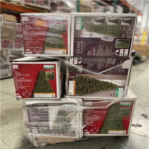DALLAS LOCATION- AS-IS ASSORTED CHRISTMAS TREES PALLET