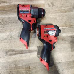 HOUSTON LOCATION - AS-IS Milwaukee FUEL 12-Volt Lithium-Ion Brushless Cordless Hammer Drill and Impact Driver Combo Kit