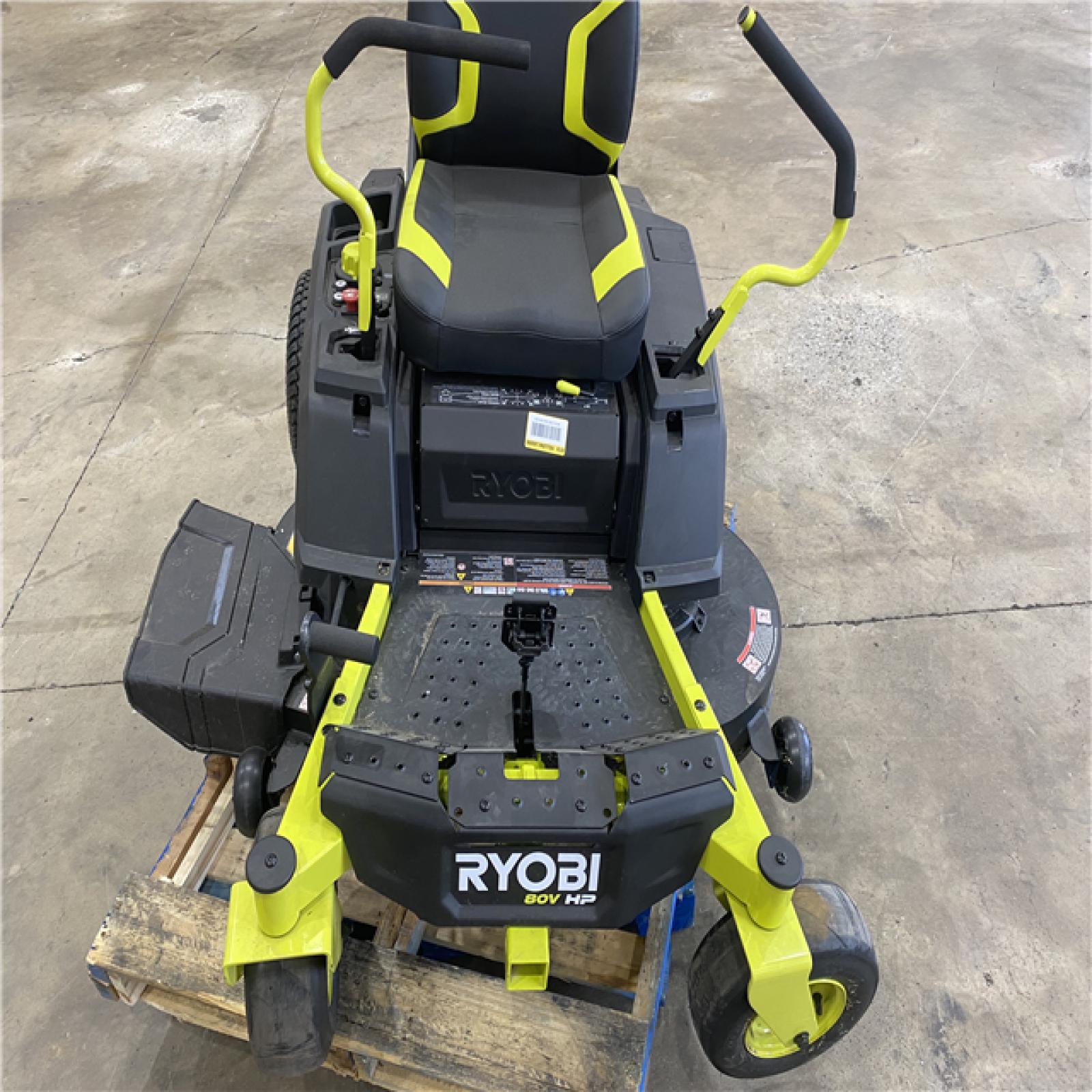 Houston Location - AS-IS Outdoor Power Equipment RYOBI 80V HP ZR3 42 INCH SIT DOWN MOWER