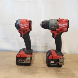 AS-IS- Milwaukee FUEL 18V Lithium-Ion Brushless Cordless Hammer Drill and Impact Driver Combo Kit