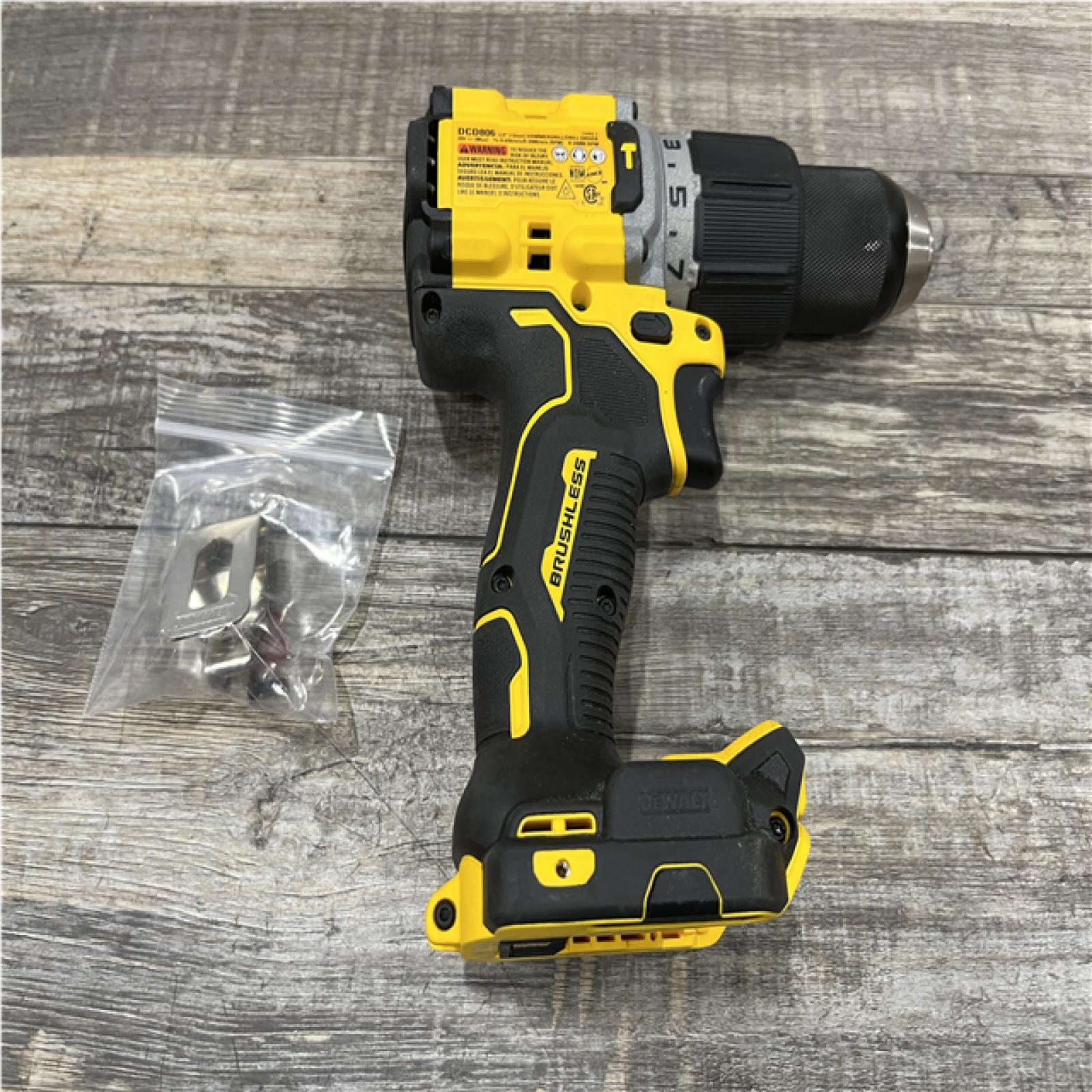 AS-IS DEWALT 20V XR Brushless Cordless 1/2 in. Hammer Drill (Tool-Only)