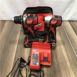 AS-IS Milwaukee 18V Lithium-Ion Cordless Drill Driver/Impact Driver Combo Kit