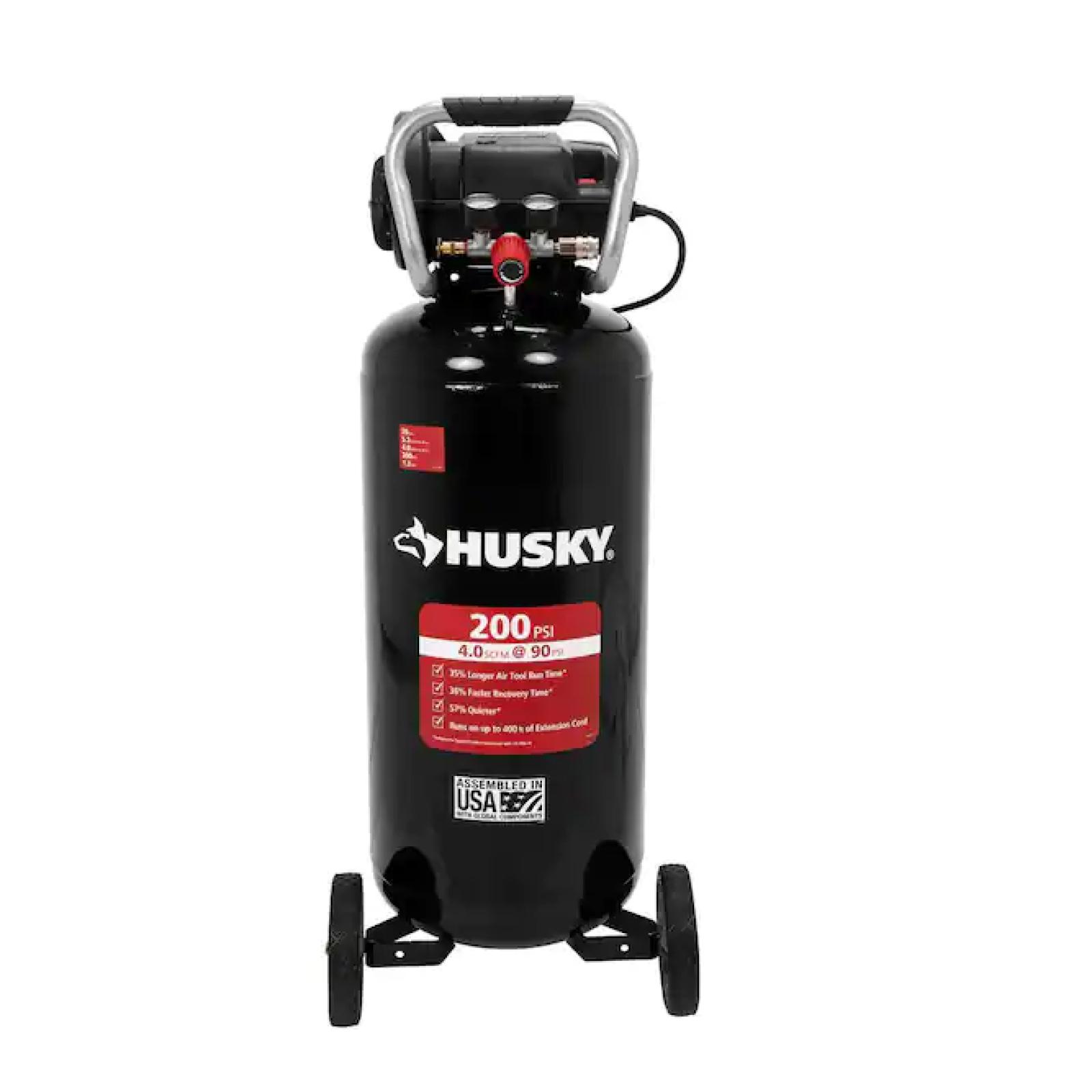 NEW! - Husky 20 Gal. 200 PSI Oil Free Portable Vertical Electric Air Compressor