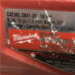 AS-IS  Milwaukee FUEL 18-Volt Lithium-Ion Brushless Cordless Gen II 16-Gauge Angled Finish Nailer (Tool-Only)