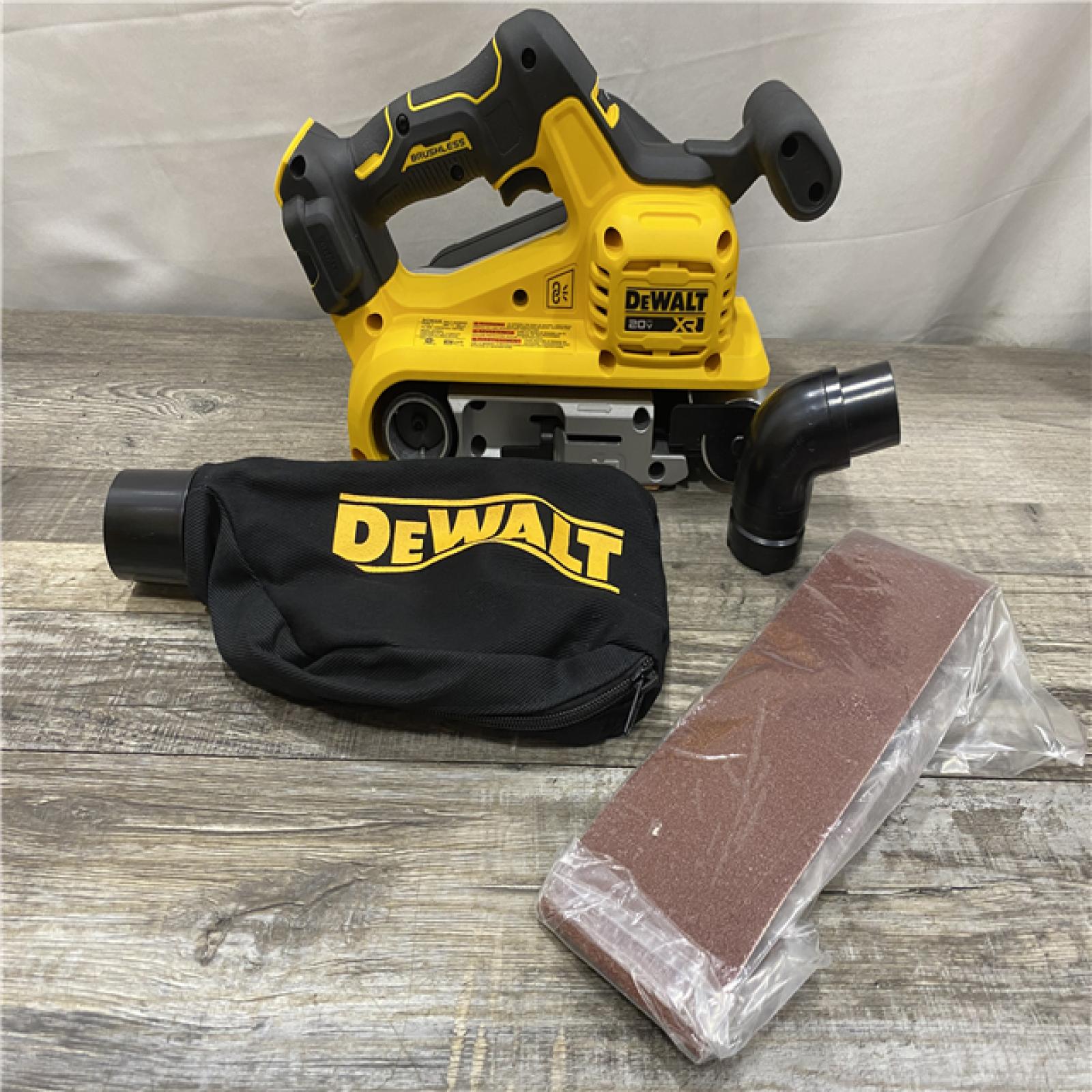 AS-IS DEWALT 20V MAX* XR Brushless Cordless Belt Sander (Tool-Only)