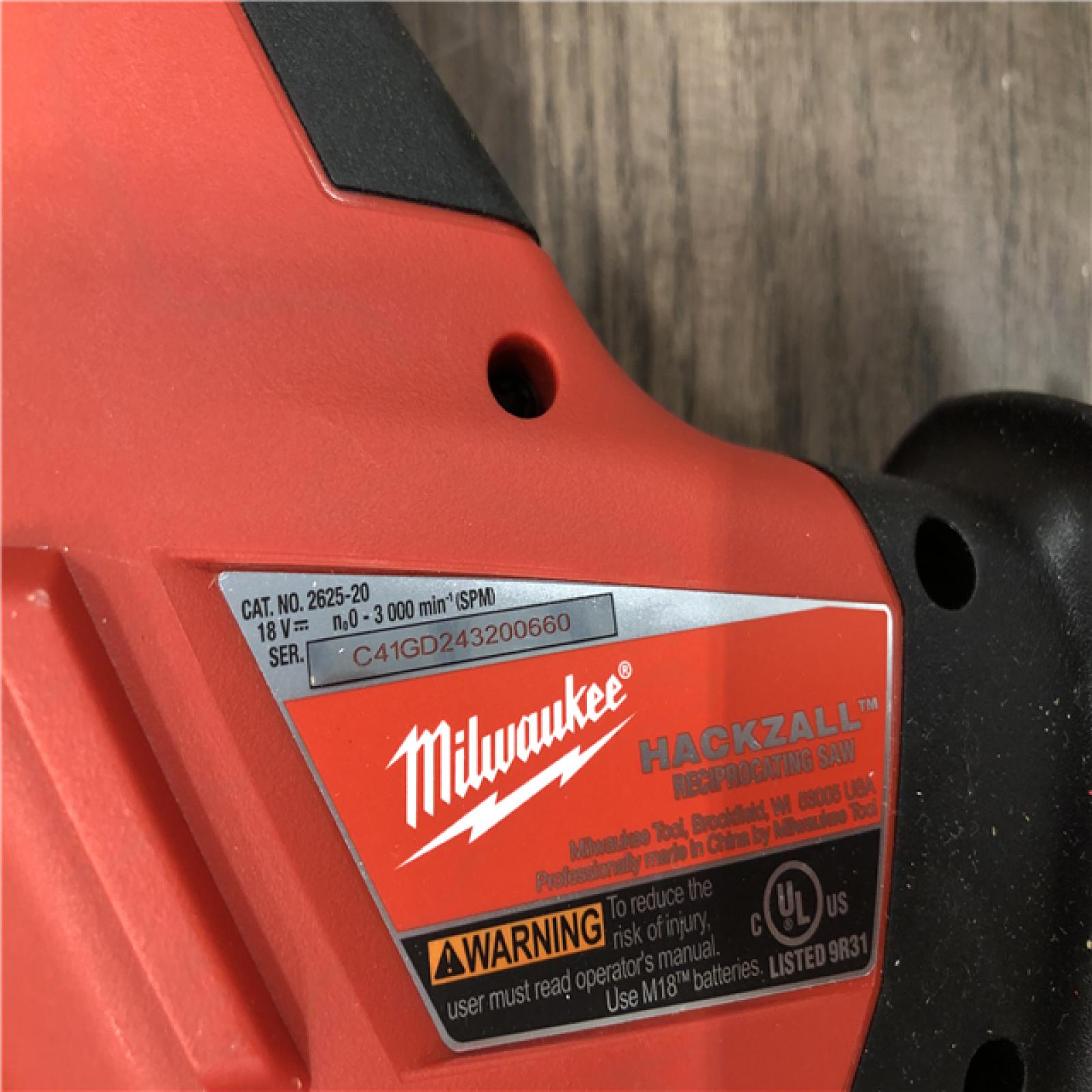 AS-IS Milwaukee 18V Lithium-Ion Cordless HACKZALL Reciprocating Saw (Tool-Only)