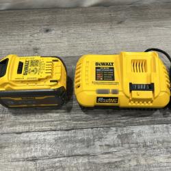 AS-IS DEWALT 20V/60V MAX FLEXVOLT Lithium-Ion 9.0Ah Battery and Charger Starter Kit