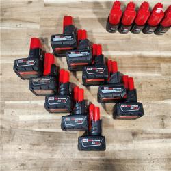 HOUSTON LOCATION - AS-IS MILWAUKEE BATTERY PACK QTY - 15