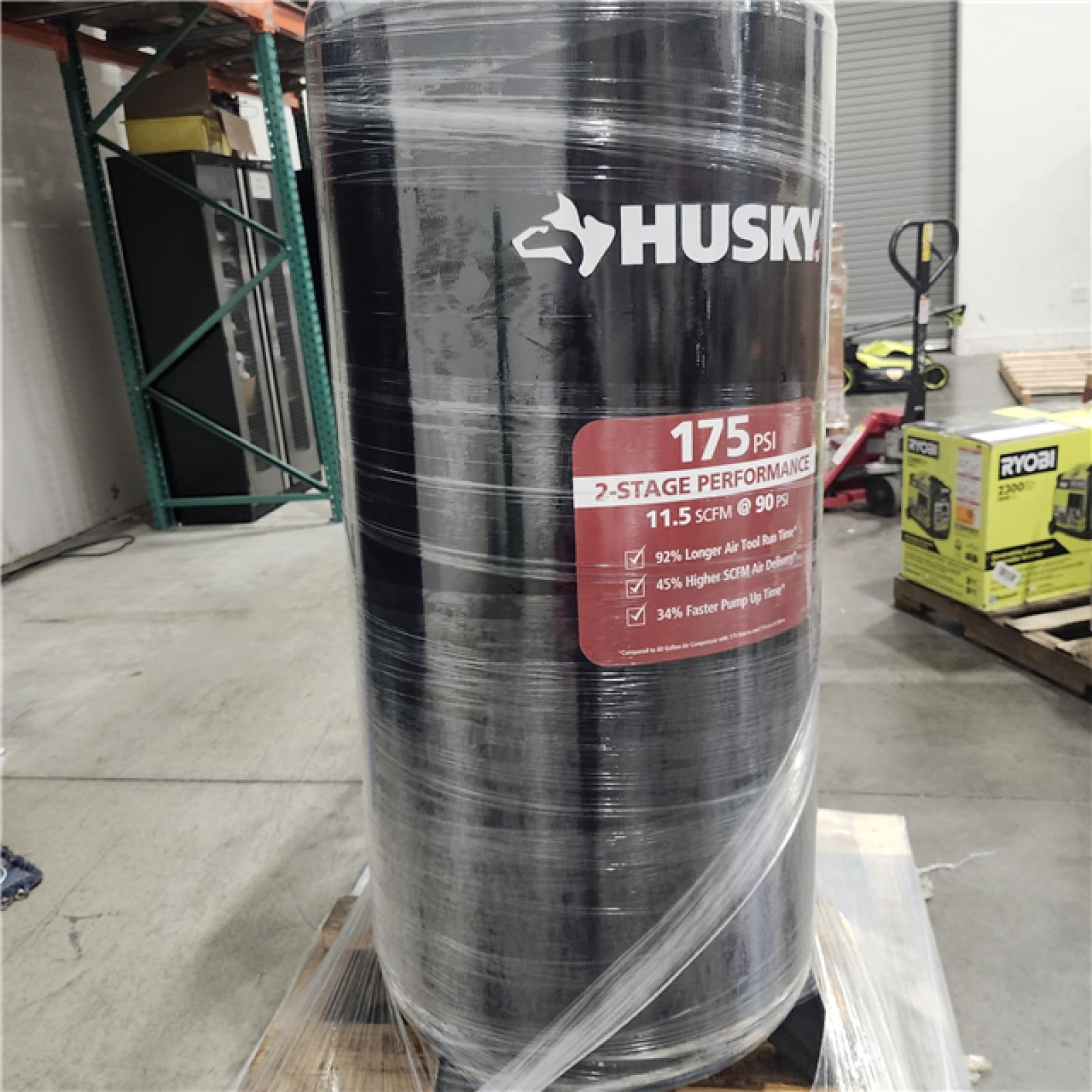 Dallas Location - As-Is Husky C603H Stationary Electric Air Compressor(Lot Of 2)