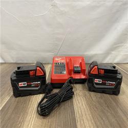 AS-IS Milwaukee 18-Volt Lithium-Ion XC Starter Kit with Two 5.0Ah Batteries and Charger