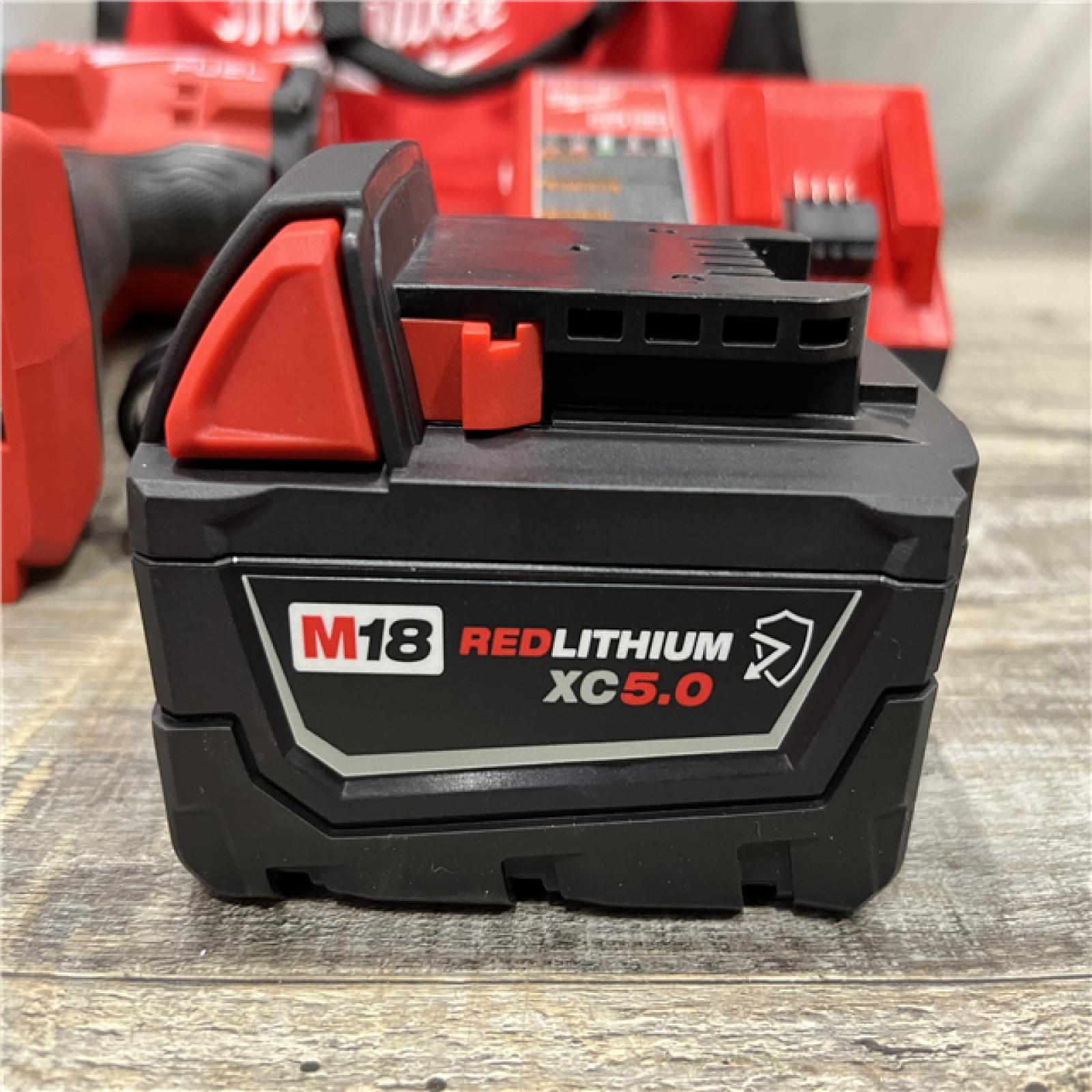 AS-IS Milwaukee FUEL 18V Lithium-Ion Brushless Cordless 1/2 in. Impact Wrench w/Friction Ring Kit