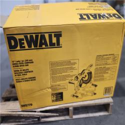As-Is- DEWALT 12-in Dual Bevel Sliding Compound Miter Saw